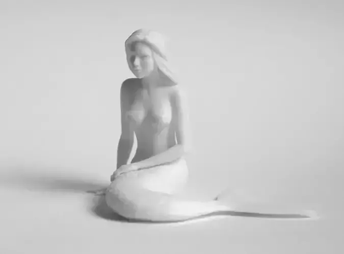 Thinking Mermaid 3D print model