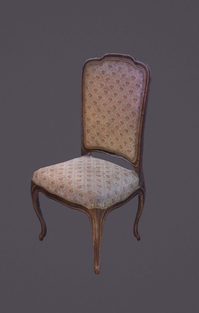  PBR model of  chair  Free low-poly 3D model_1