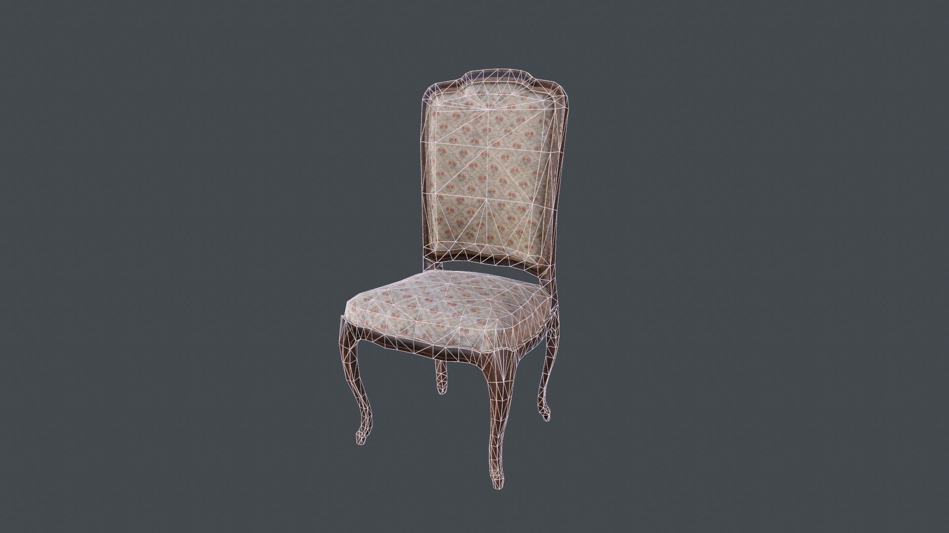  PBR model of  chair  Free low-poly 3D model_6