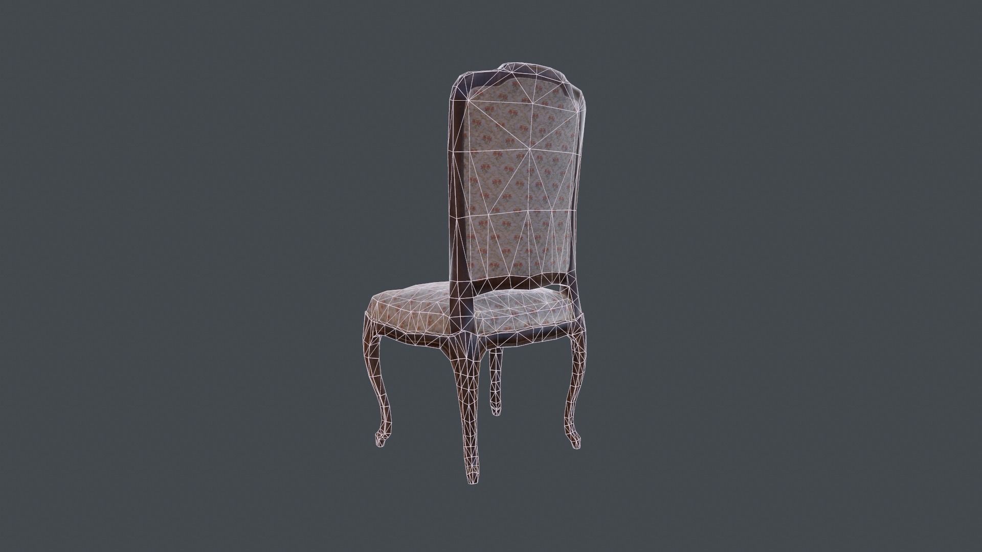  PBR model of  chair  Free low-poly 3D model_5