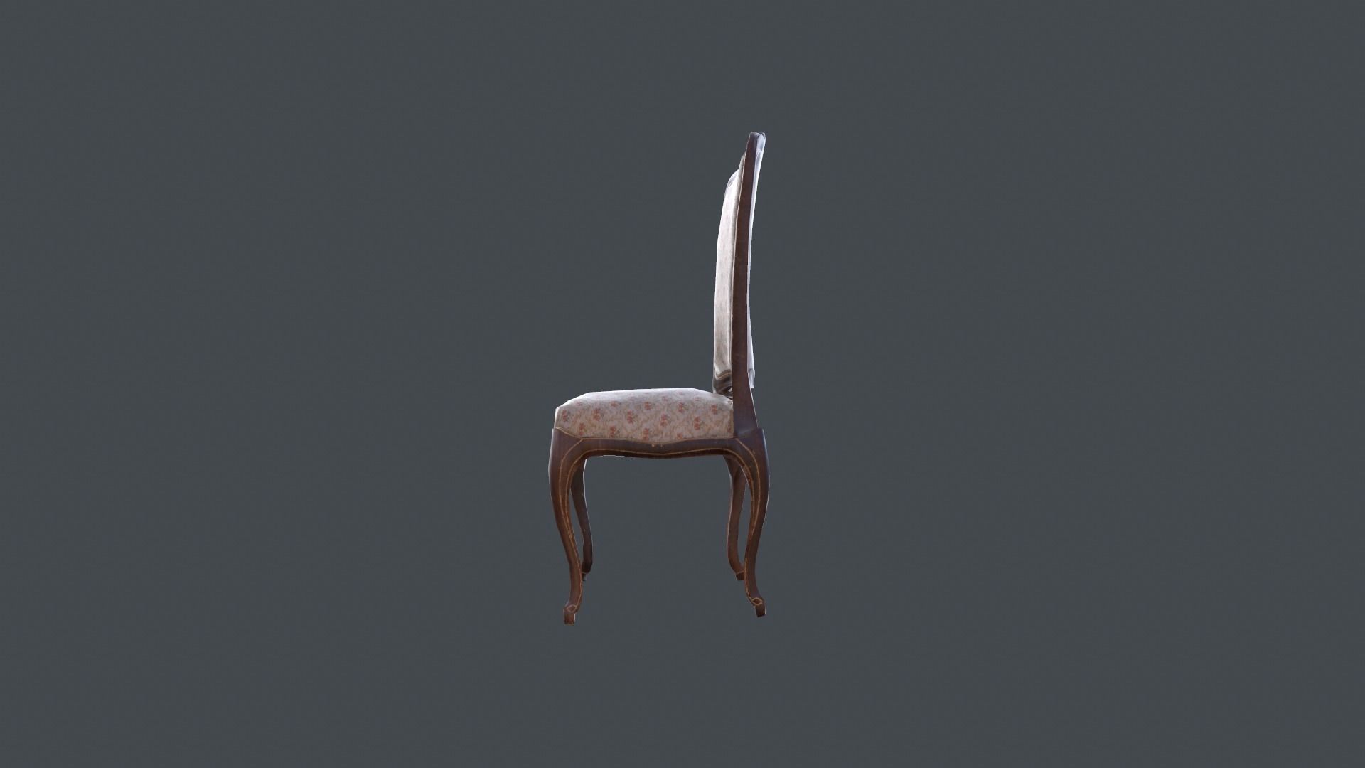  PBR model of  chair  Free low-poly 3D model_3
