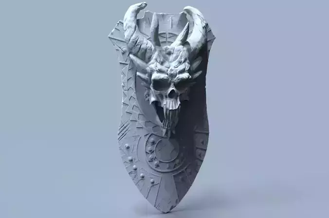 Demon Shield Free 3D print model