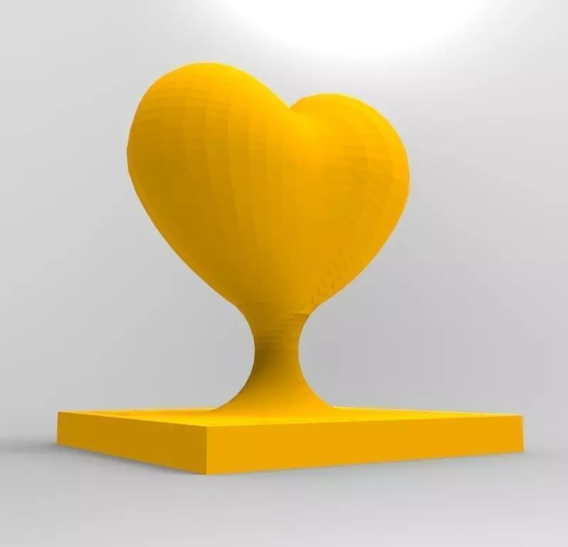 Heart Trophy Free 3D print model_0