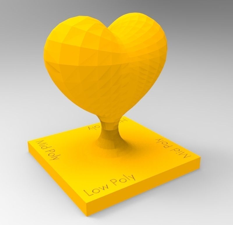 Heart Trophy Free 3D print model_3