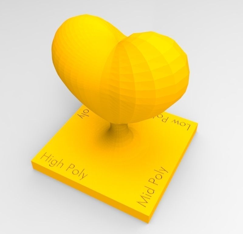 Heart Trophy Free 3D print model_4