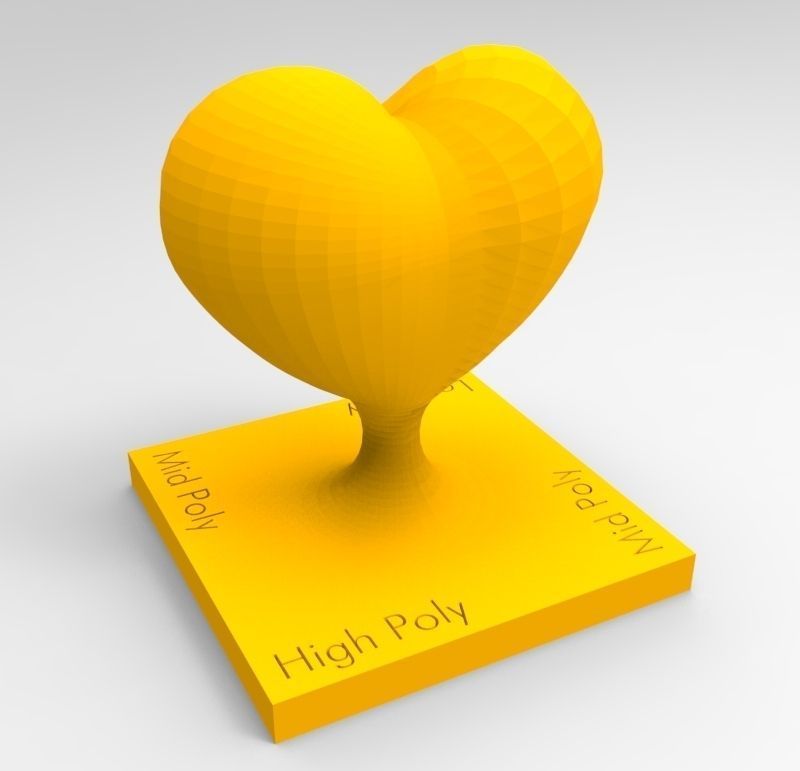 Heart Trophy Free 3D print model_1
