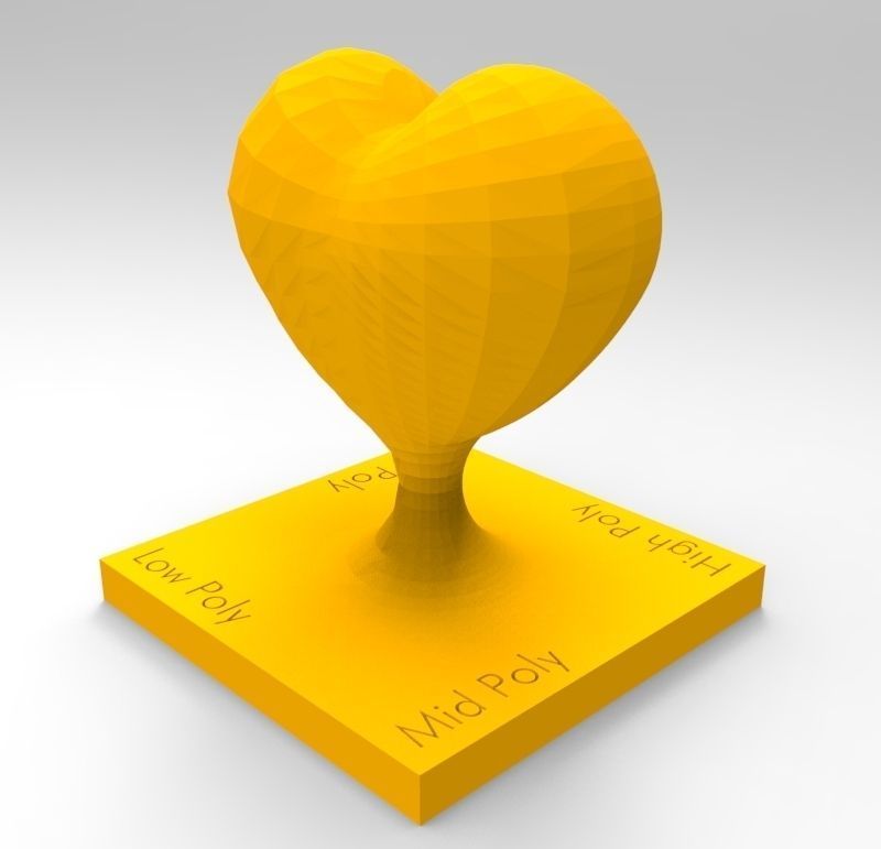 Heart Trophy Free 3D print model_2