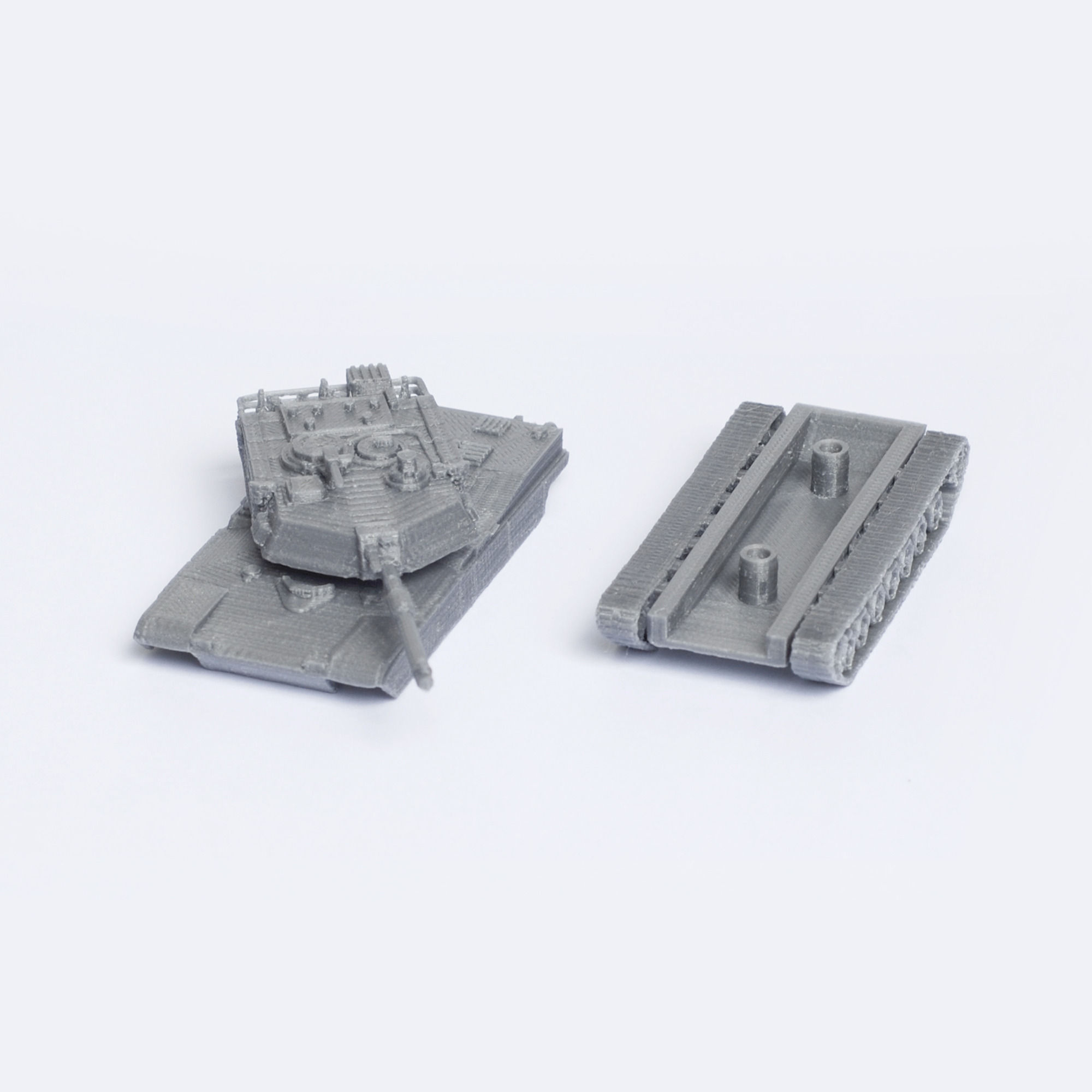 M1 Abrams Tank Model Kit Free 3D print model_3