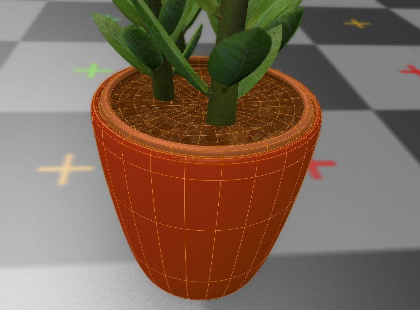 Indoor plant rigged Free low-poly 3D model_21