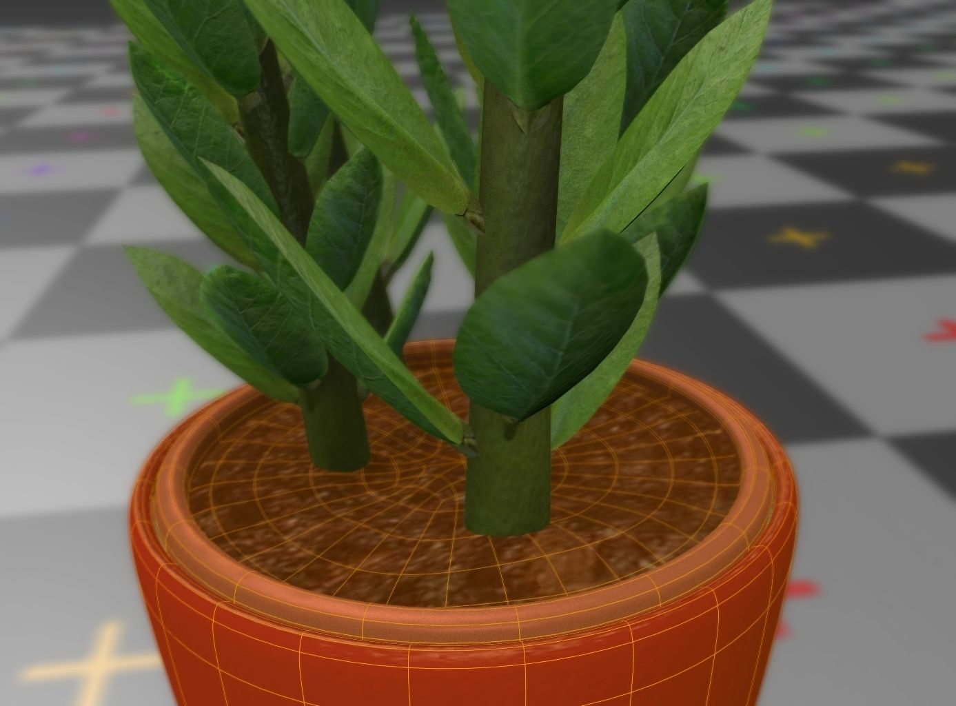 Indoor plant rigged Free low-poly 3D model_24