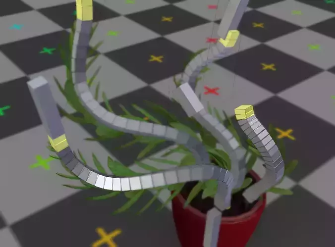 Indoor plant rigged Free low-poly 3D model