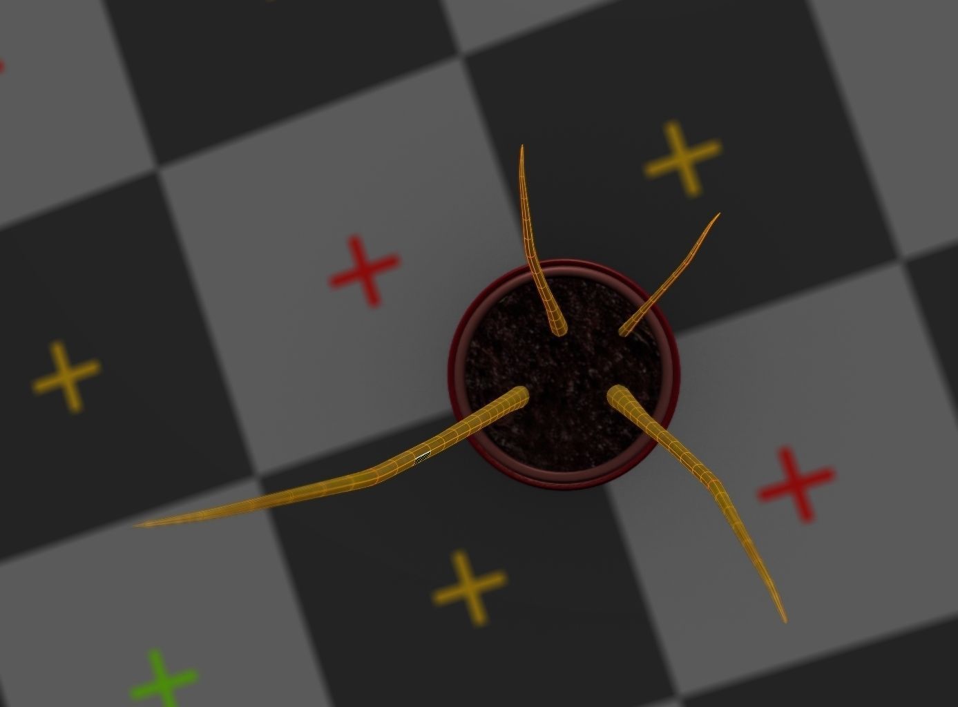 Indoor plant rigged Free low-poly 3D model_17