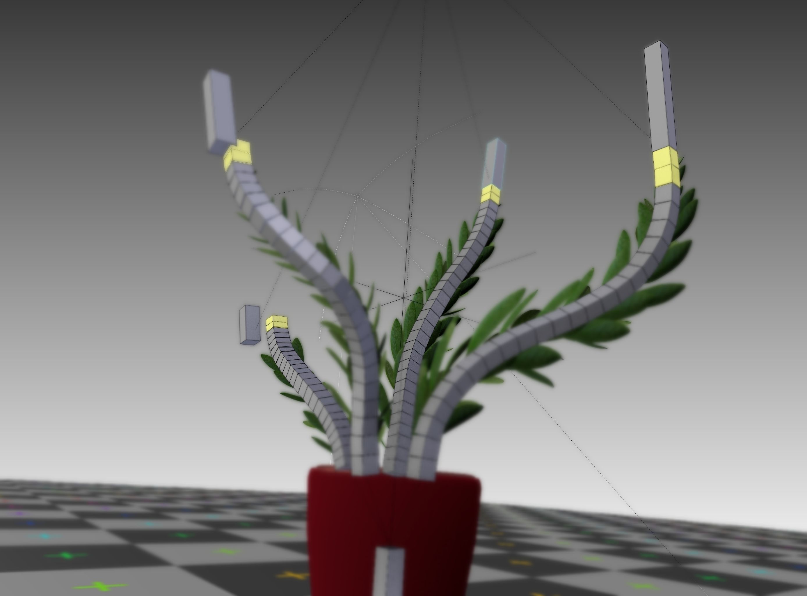 Indoor plant rigged Free low-poly 3D model_10