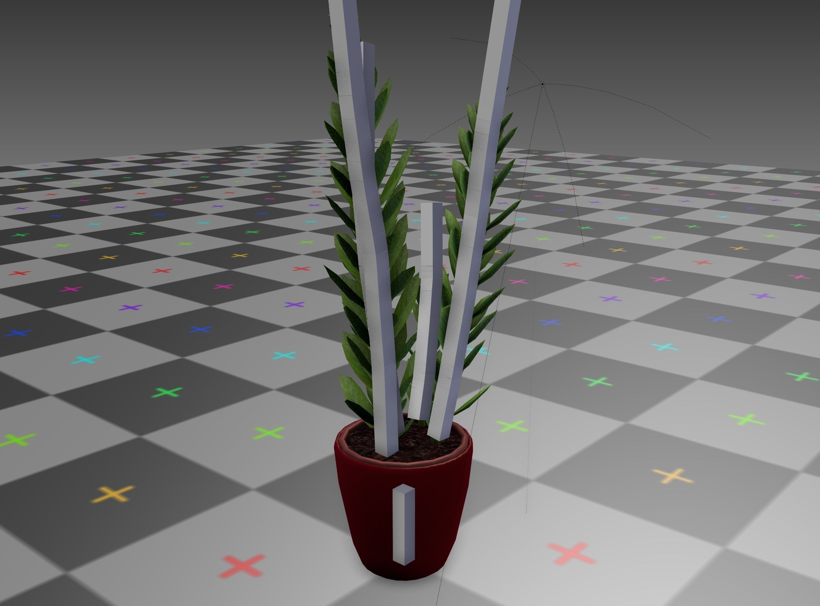 Indoor plant rigged Free low-poly 3D model_14