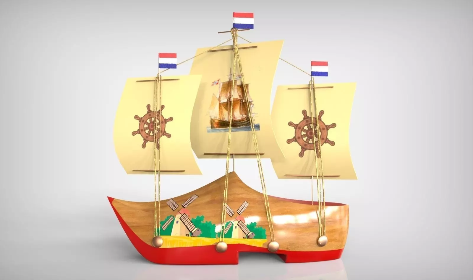 Netherland Boat Souvenir 3D print model_0