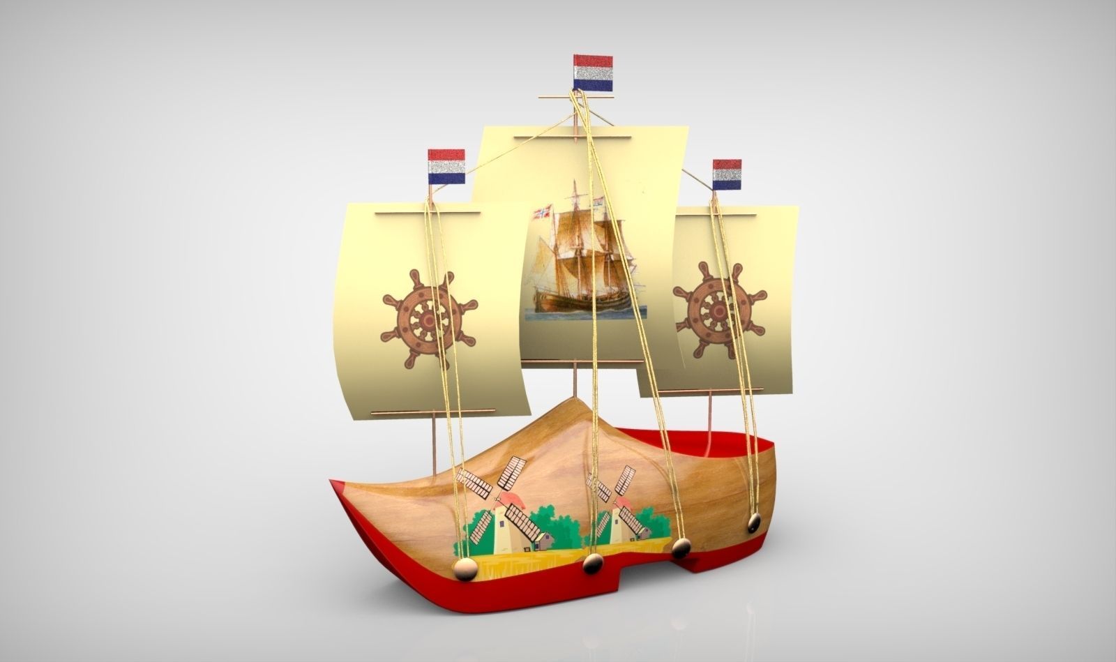 Netherland Boat Souvenir 3D print model_2