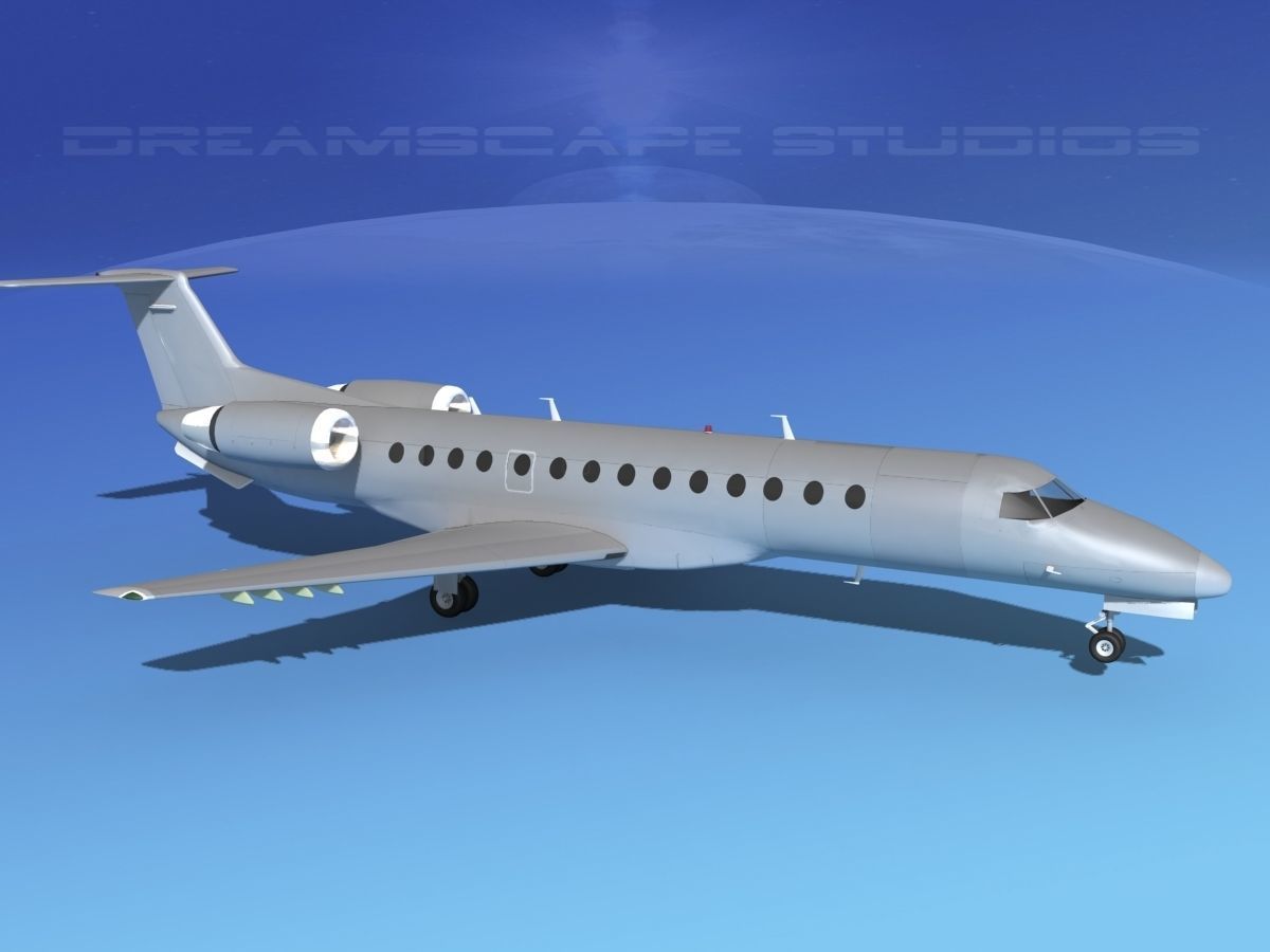 Embraer ERJ-135 Bare Metal 3D model_3