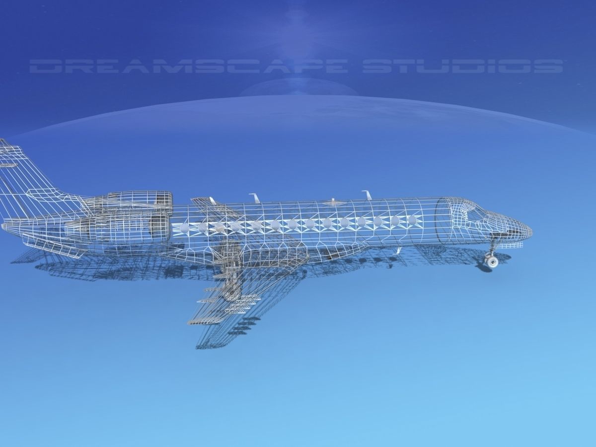 Embraer ERJ-135 Bare Metal 3D model_11