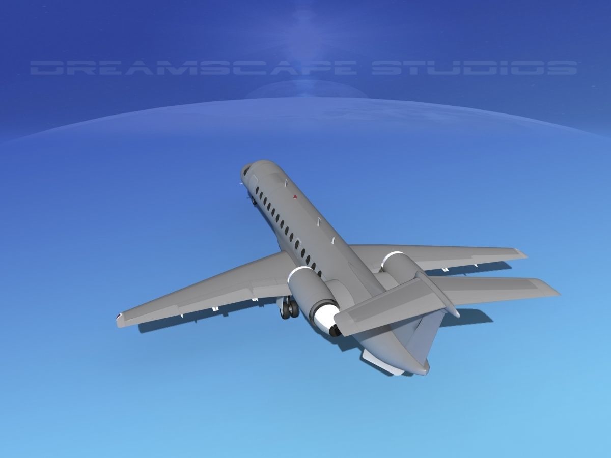 Embraer ERJ-135 Bare Metal 3D model_7