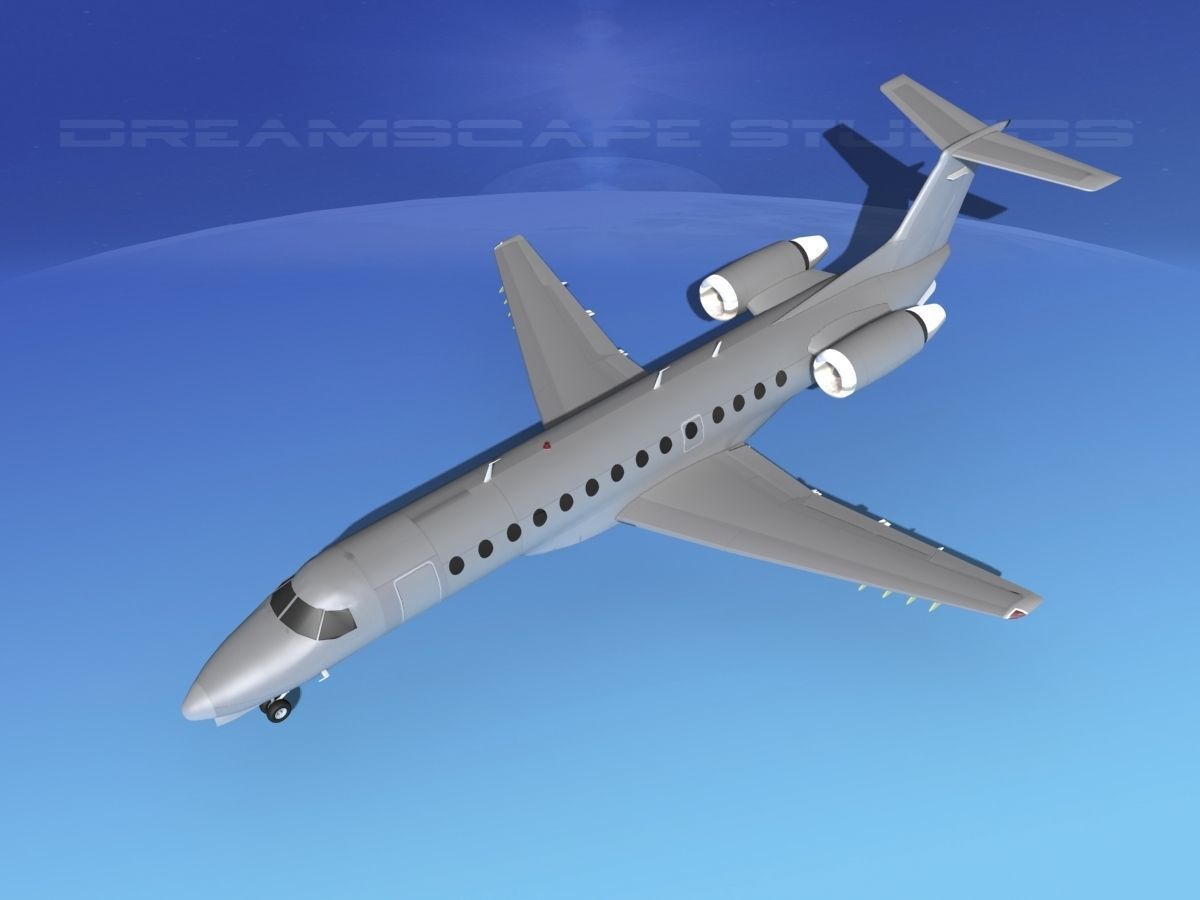 Embraer ERJ-135 Bare Metal 3D model_10