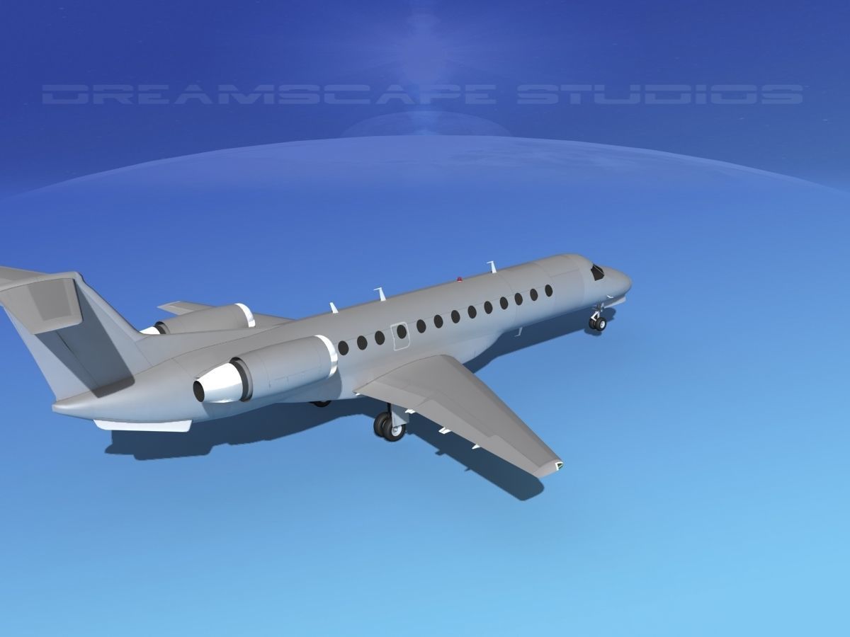 Embraer ERJ-135 Bare Metal 3D model_5