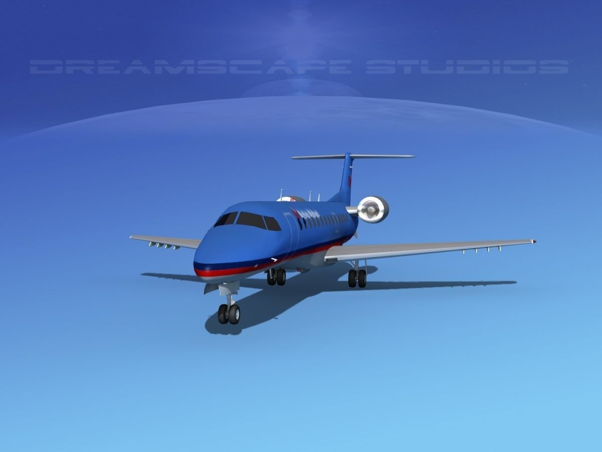 Embraer ERJ-135 British Midland 3D model_1