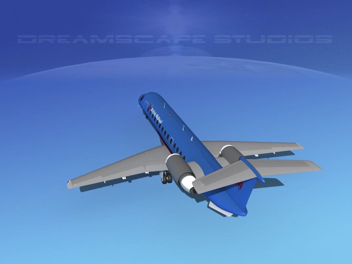 Embraer ERJ-135 British Midland 3D model_7