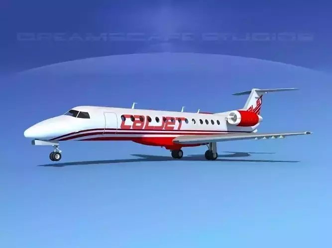 Embraer ERJ-135 CalJet 3D model