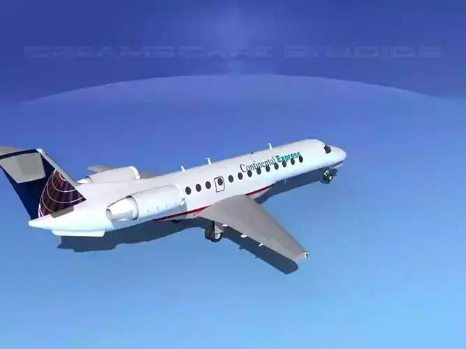 Embraer ERJ-135 Continental Express 3D model