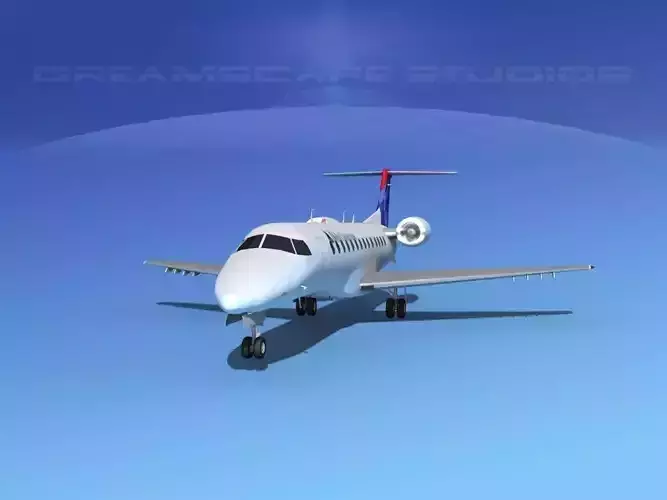 Embraer ERJ-135 Delta Connection 3D model
