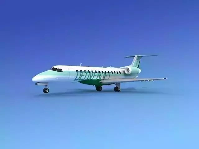 Embraer ERJ-135 Denver Express Jet 3D model