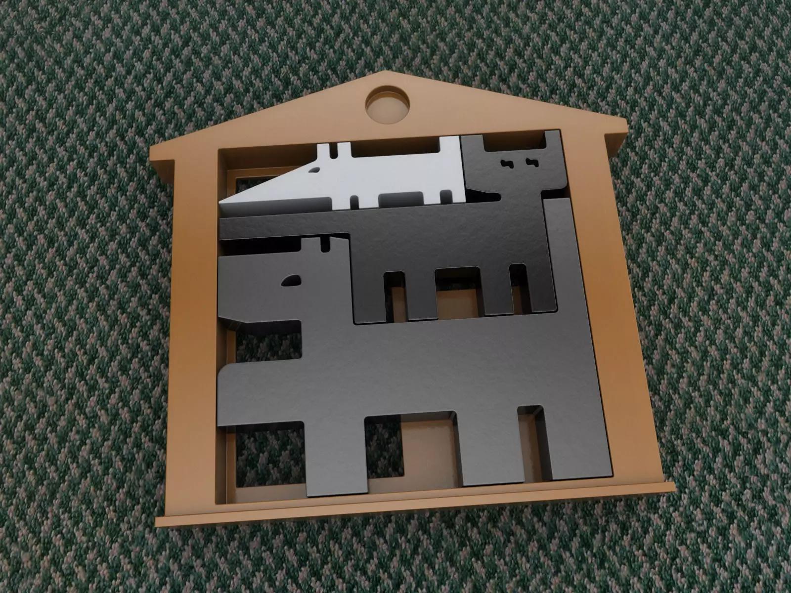 Puzzle Game - Peaceful Coexistence 3D print model_0