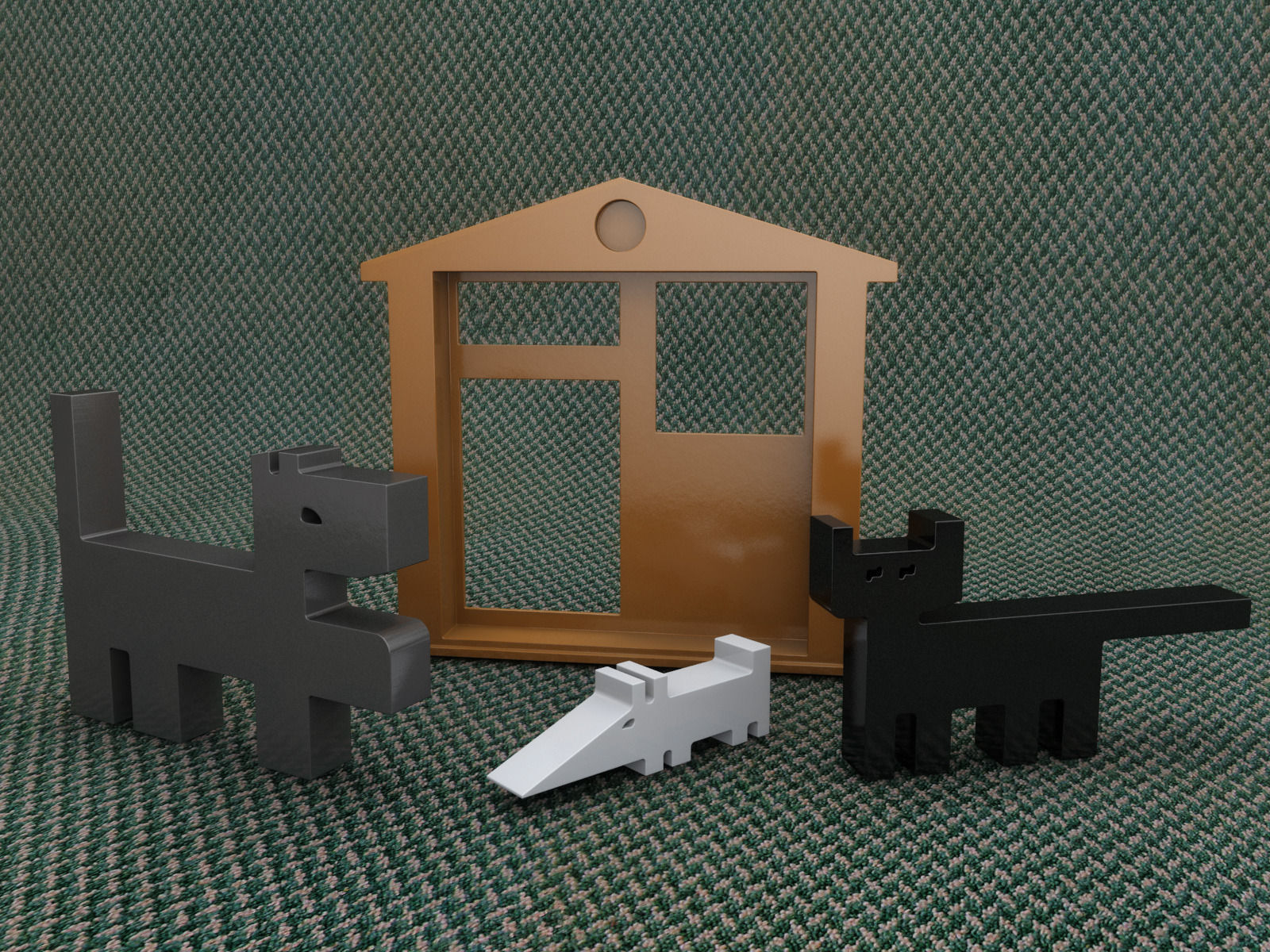 Puzzle Game - Peaceful Coexistence 3D print model_3