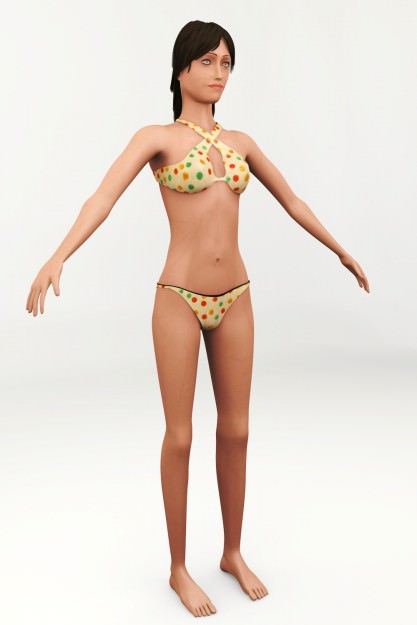 3D character Sofie 3D model_12