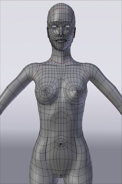 3D character Sofie 3D model_17