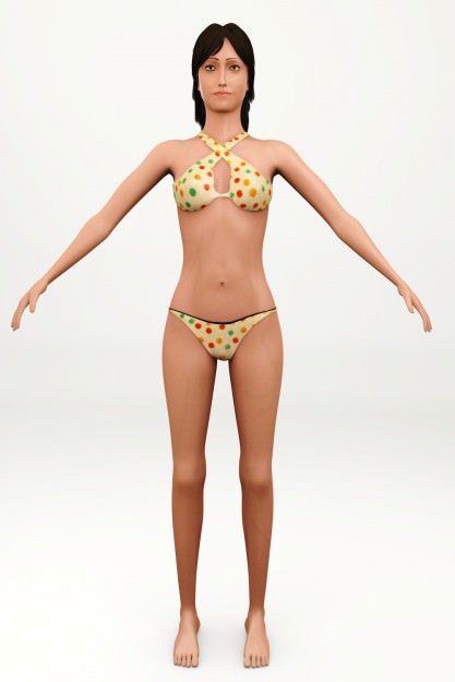 3D character Sofie 3D model_1