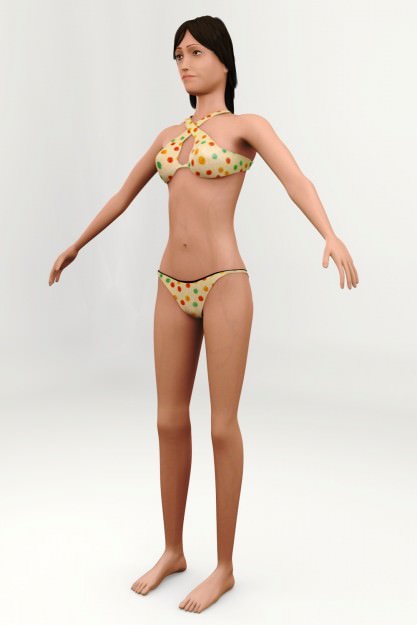 3D character Sofie 3D model_7