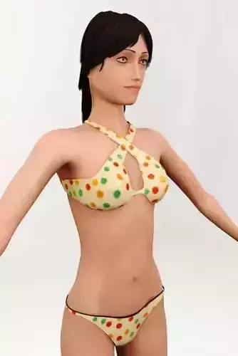 3D character Sofie 3D model