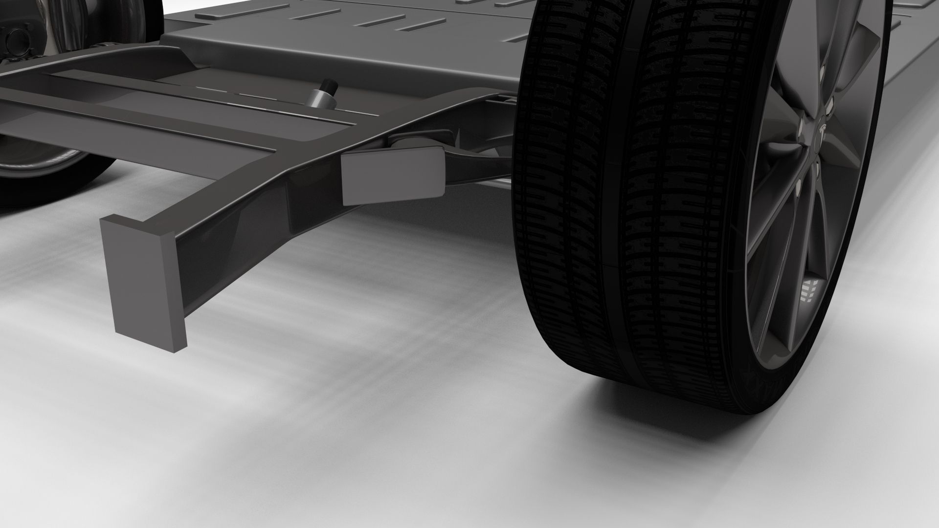 Tesla Model S Chassis 3D model_8