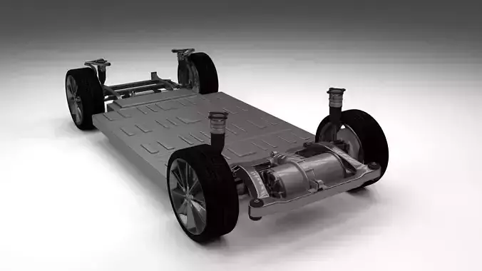 Tesla Model S Chassis 3D model