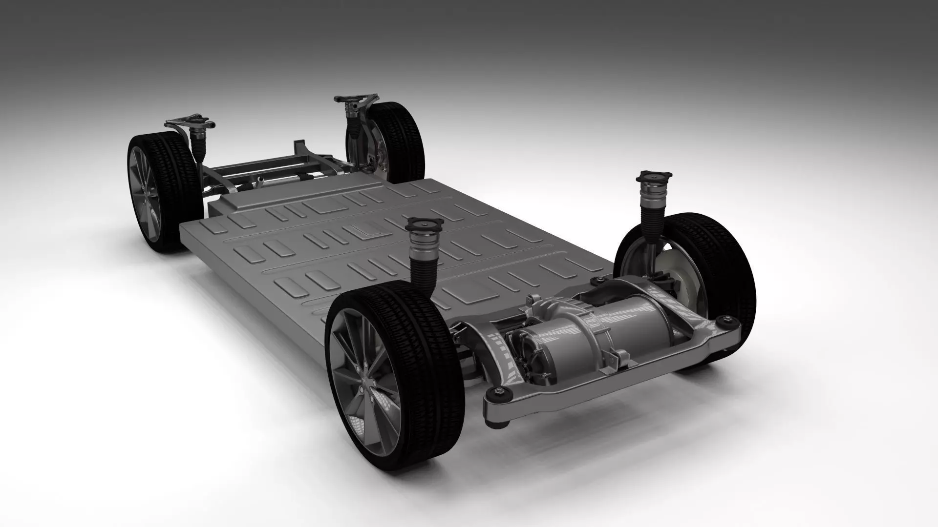 Tesla Model S Chassis 3D model_0