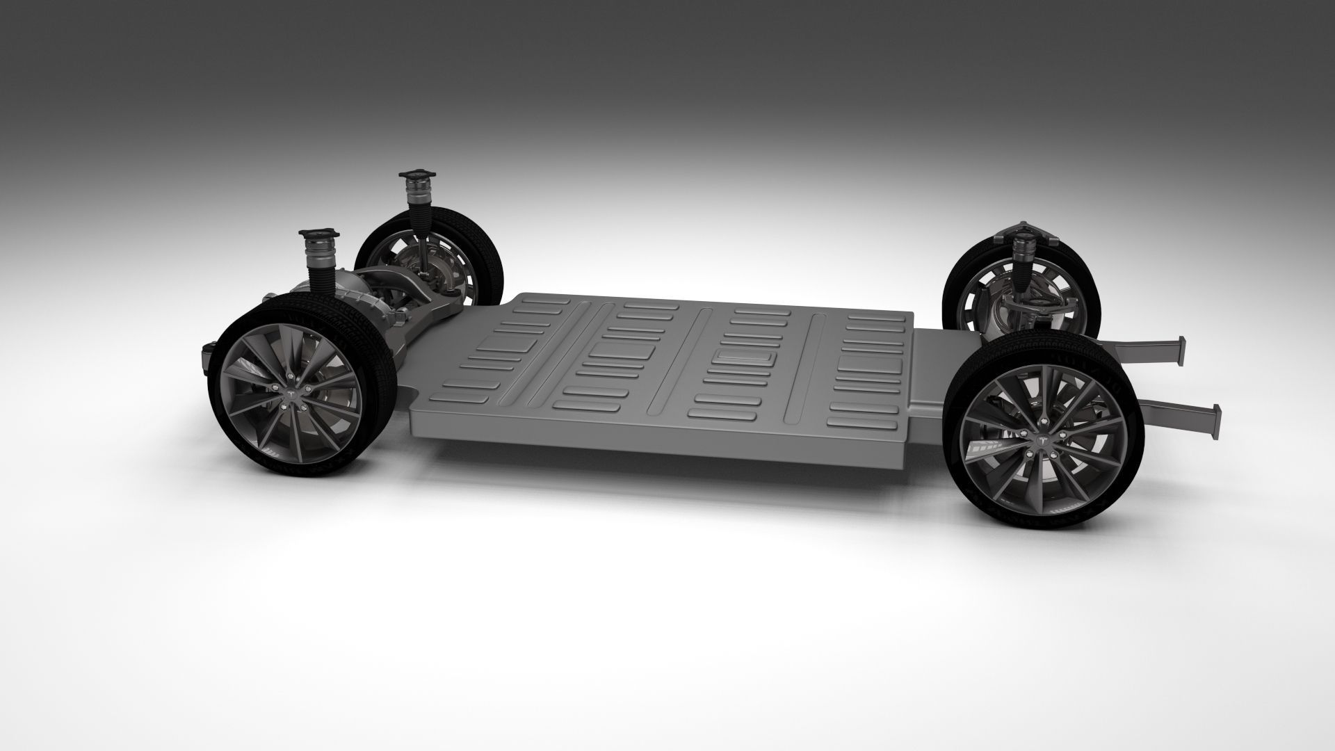 Tesla Model S Chassis 3D model_5