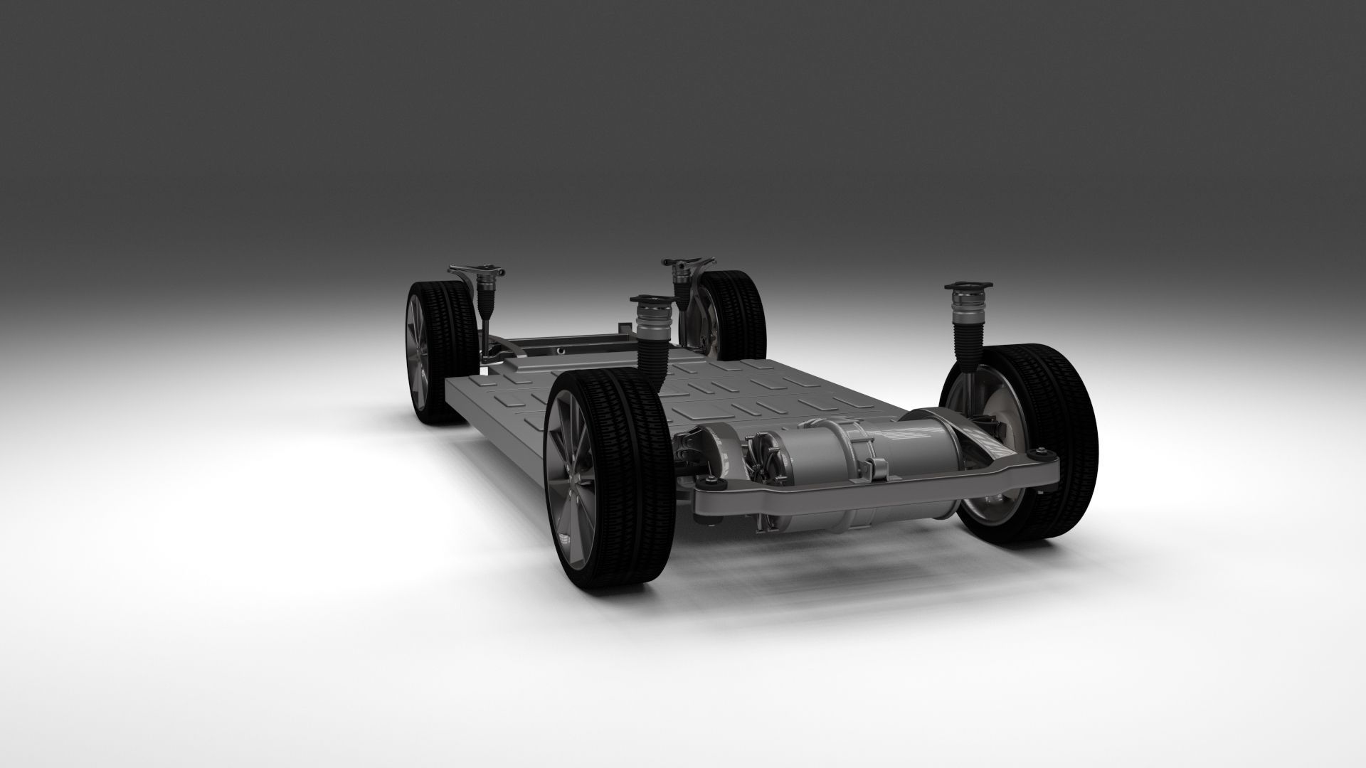 Tesla Model S Chassis 3D model_3