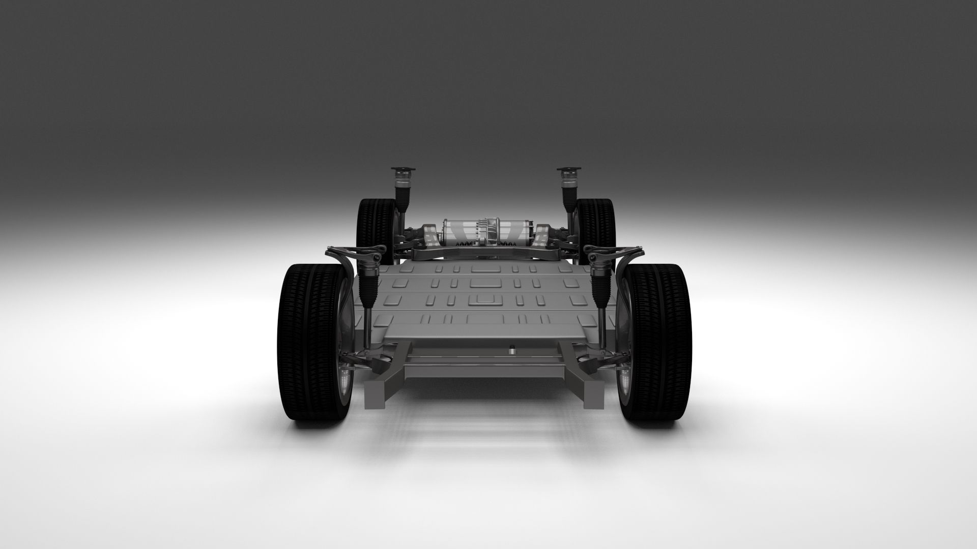 Tesla Model S Chassis 3D model_1