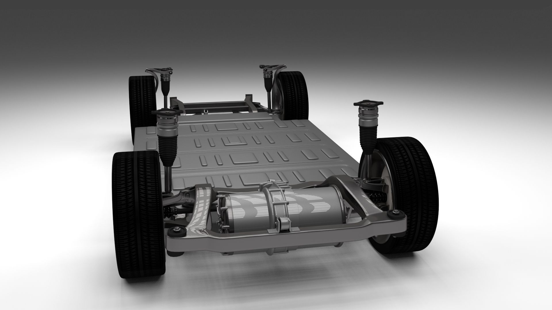 Tesla Model S Chassis 3D model_17