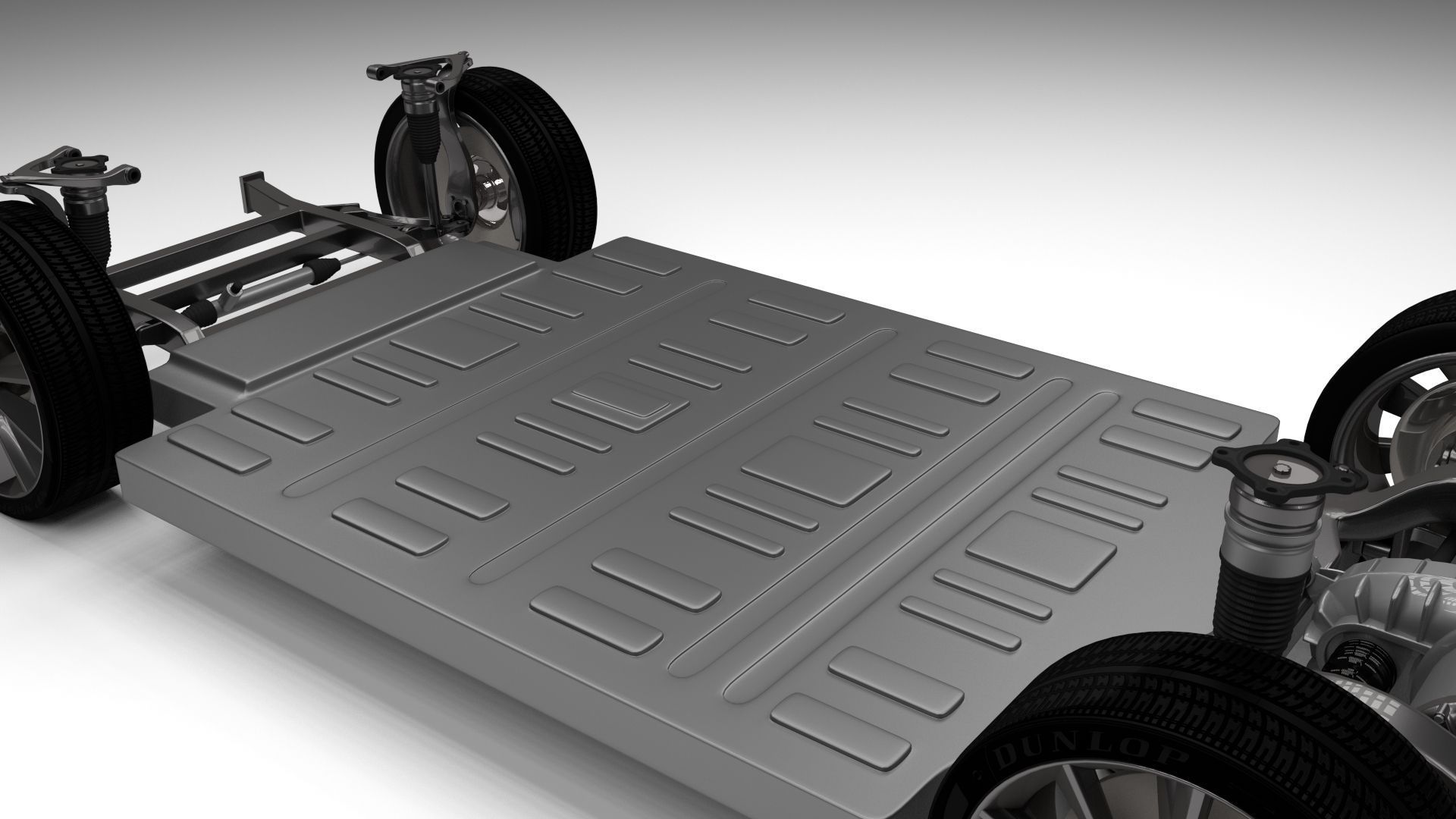 Tesla Model S Chassis 3D model_11