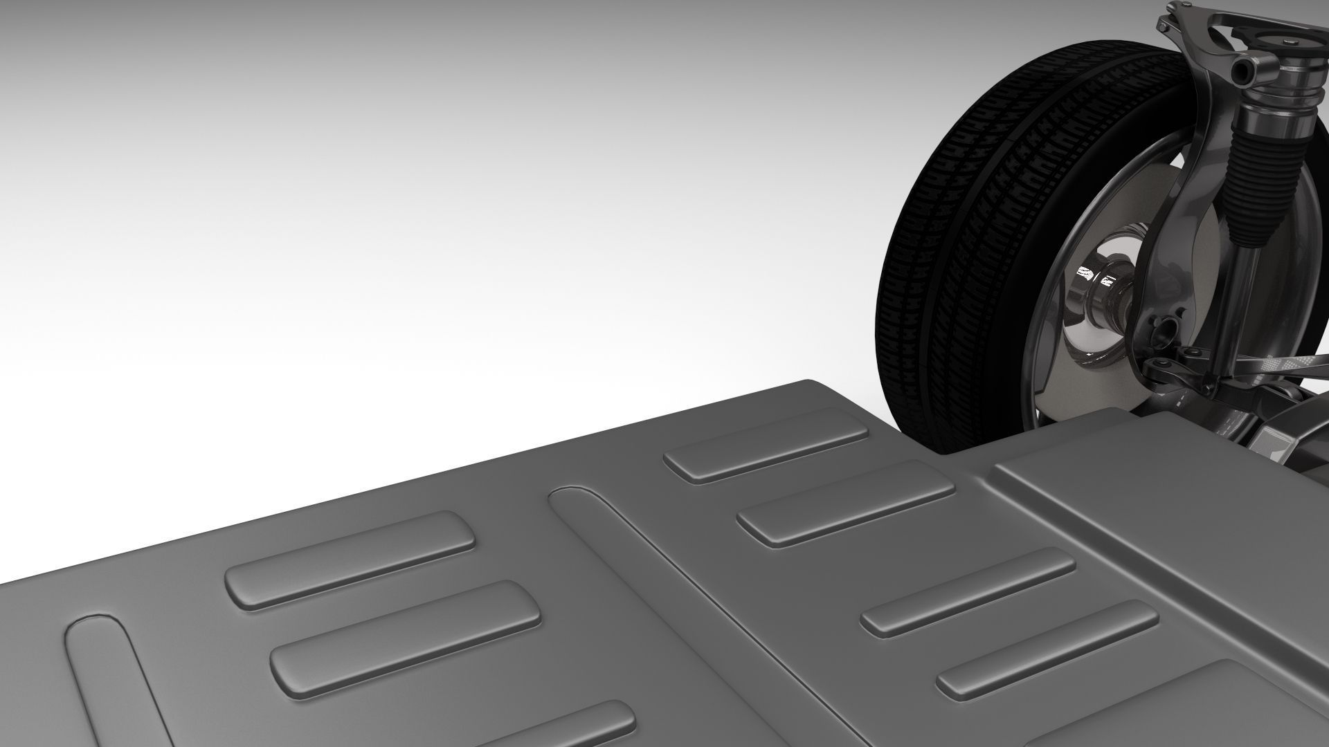 Tesla Model S Chassis 3D model_9