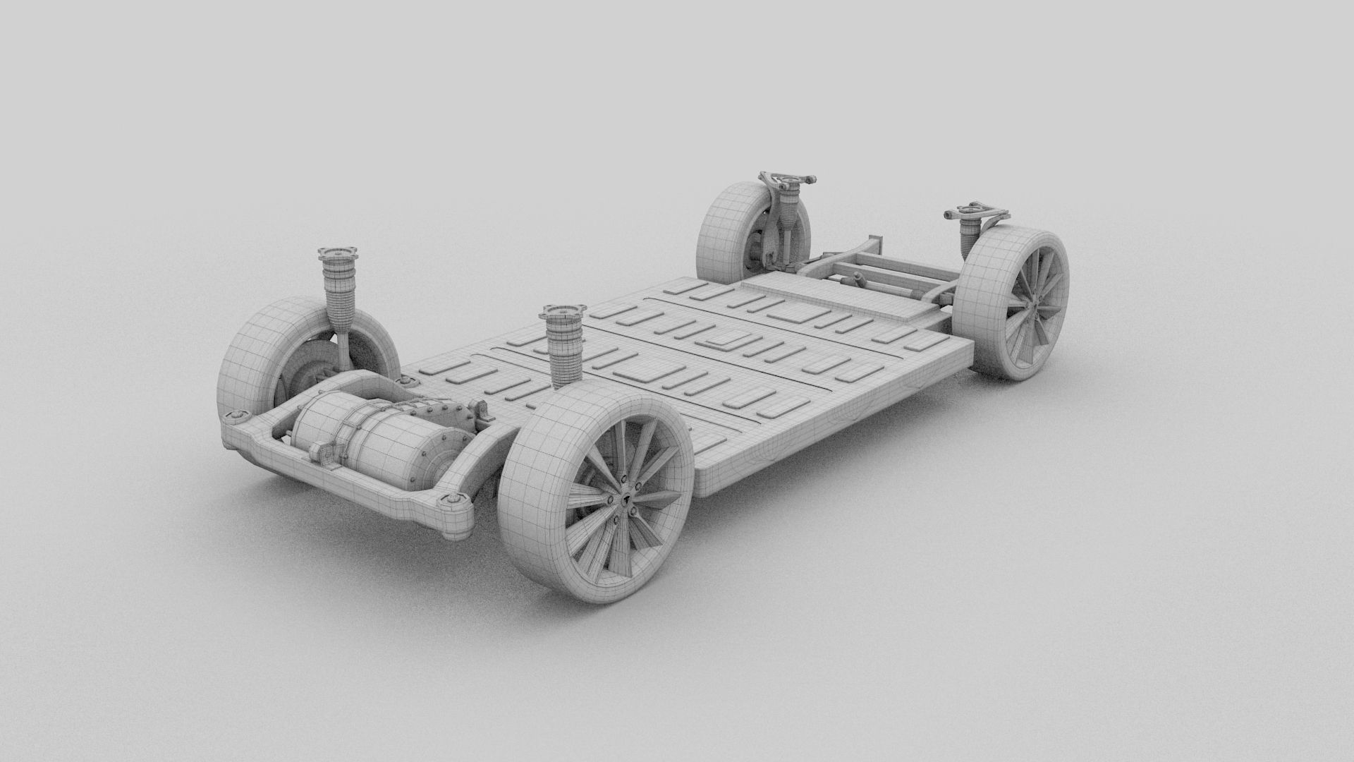 Tesla Model S Chassis 3D model_19