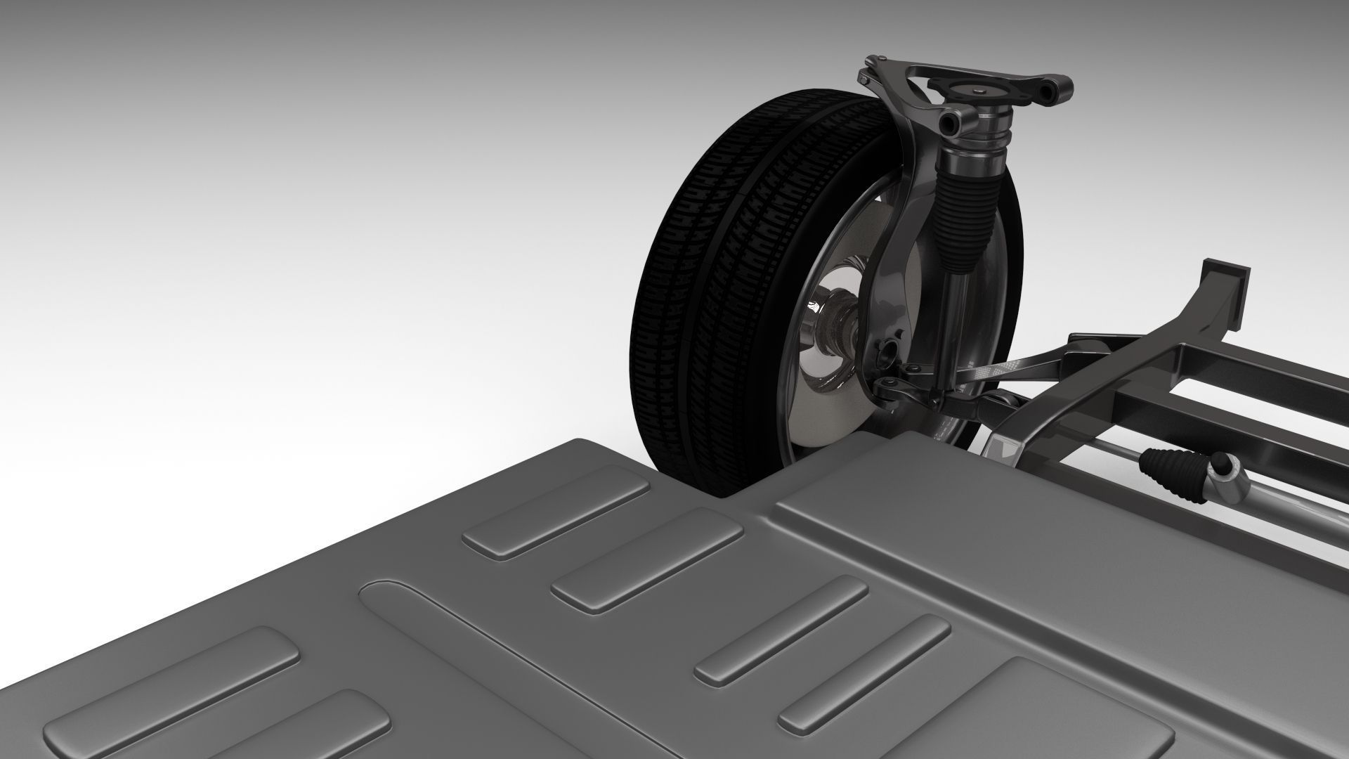 Tesla Model S Chassis 3D model_15
