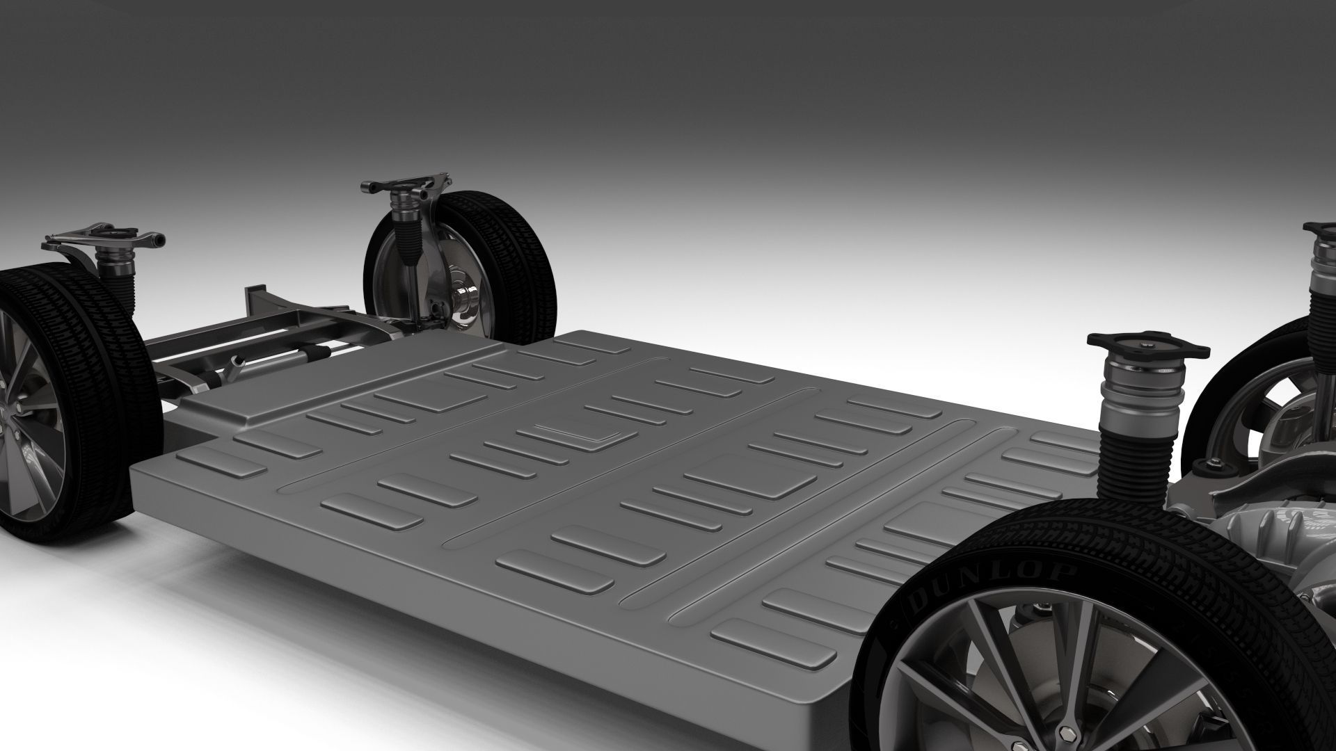 Tesla Model S Chassis 3D model_18